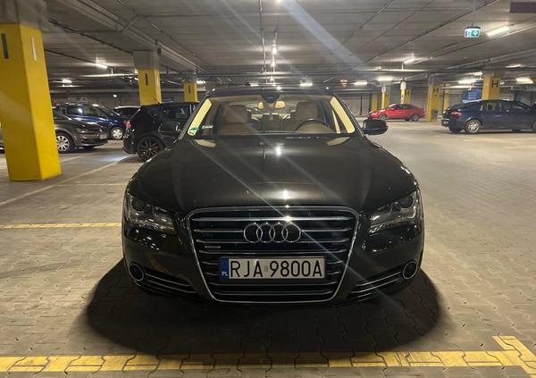 Audi A8 cena 85400 przebieg: 236150, rok produkcji 2012 z Pruchnik małe 301